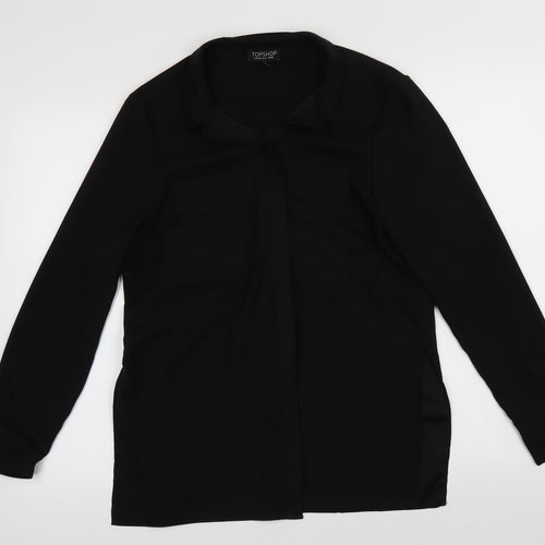 Topshop Womens Black   Cardigan Jumper Size 10