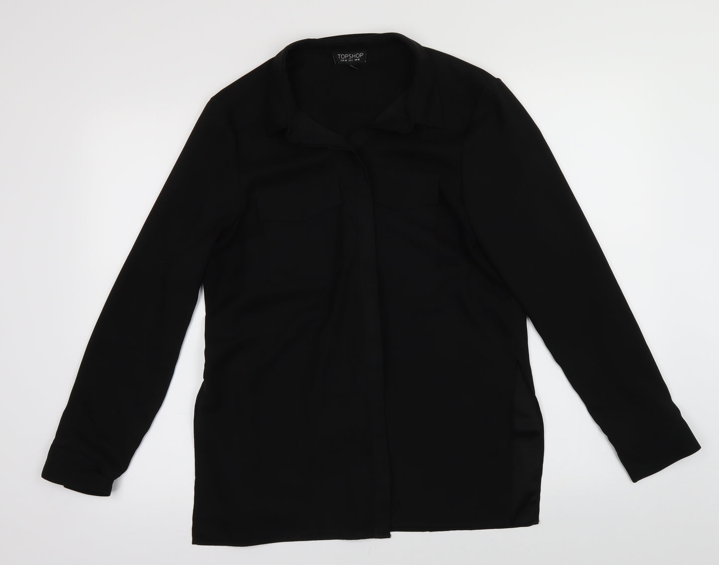 Topshop Womens Black   Cardigan Jumper Size 10