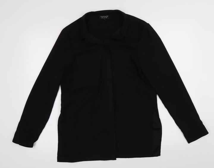 Topshop Womens Black   Cardigan Jumper Size 10