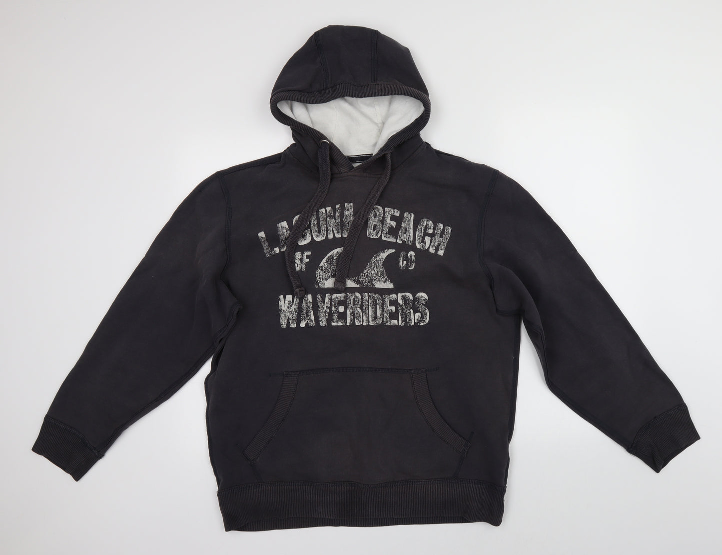 Easy Mens Blue   Pullover Hoodie Size M