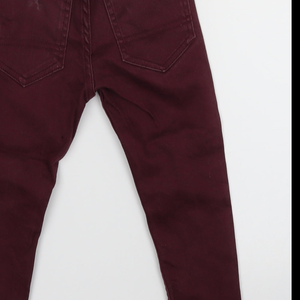 Denim Co Boys Purple   Jegging Jeans Size 3-4 Years