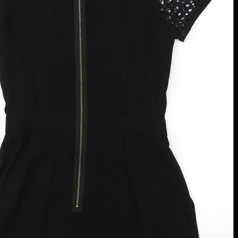 Topshop Womens Black   Playsuit One-Piece Size 10