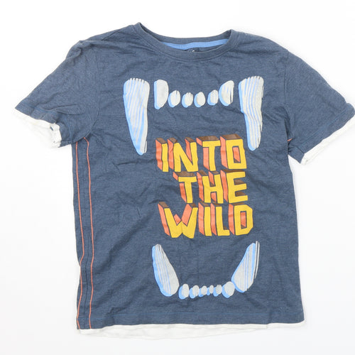 Nutmeg Boys Blue   Basic T-Shirt Size 10-11 Years