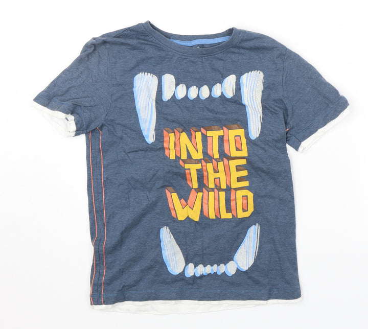 Nutmeg Boys Blue Basic T-Shirt Size 10-11 Years