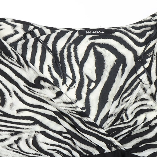 Nanaa Womens Multicoloured Animal Print  Bodysuit One-Piece Size 10