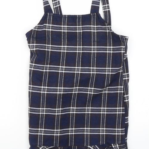 SheIn Girls Blue Check  A-Line  Size 8 Years