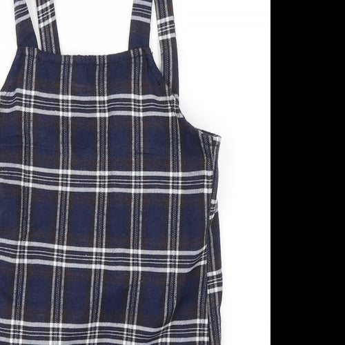 SheIn Girls Blue Check  A-Line  Size 8 Years