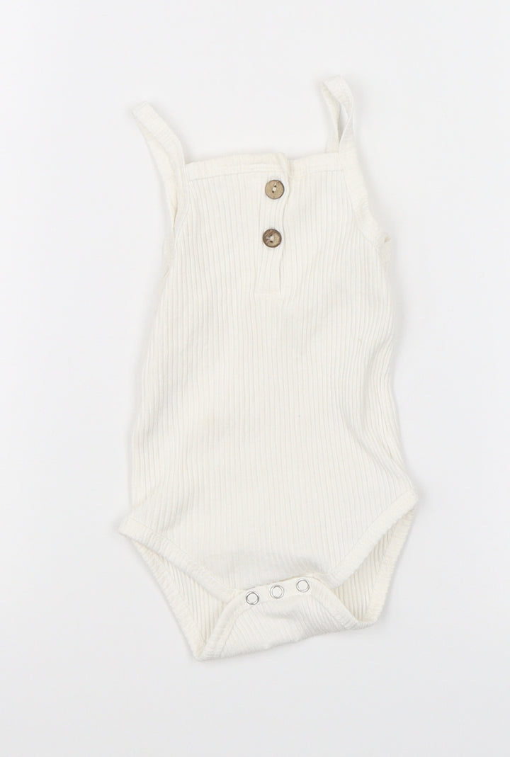 Primark Boys White Catsuit One-Piece Size 18 Months