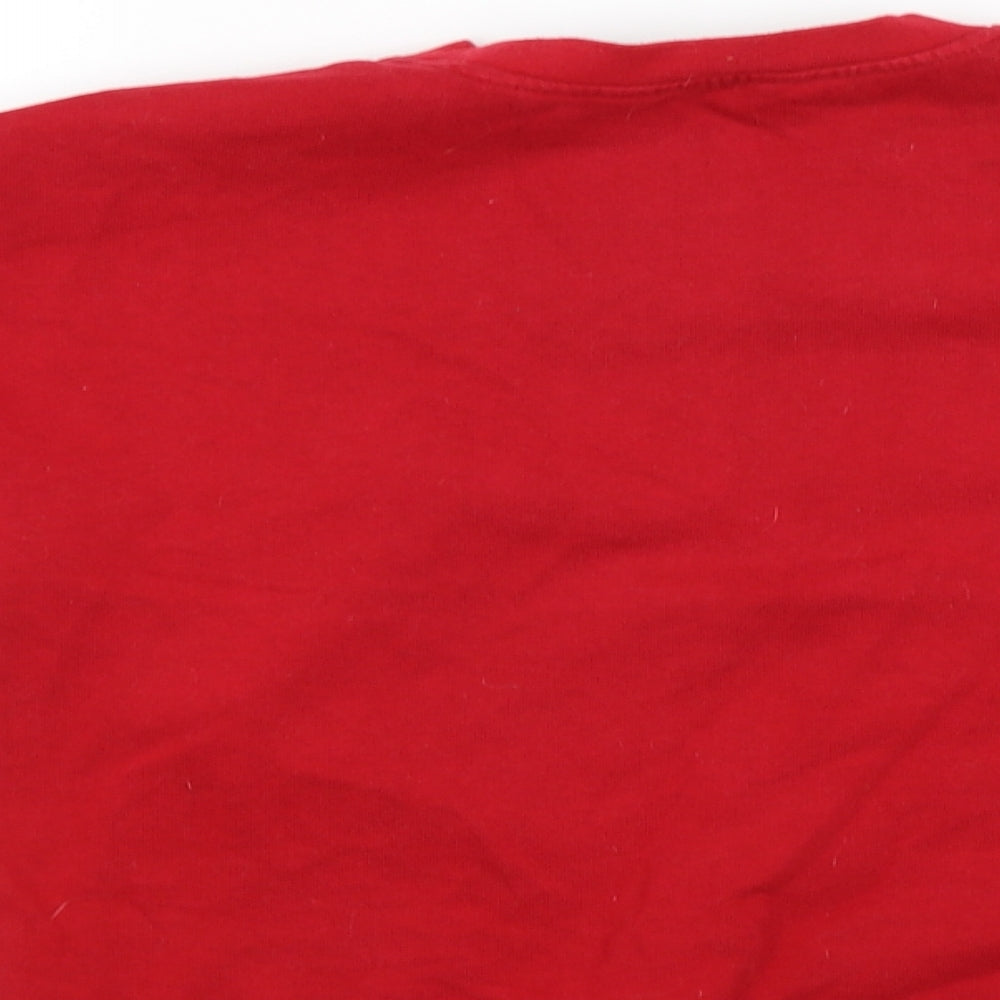 George Boys Red   Pullover Jumper Size 9-10 Years