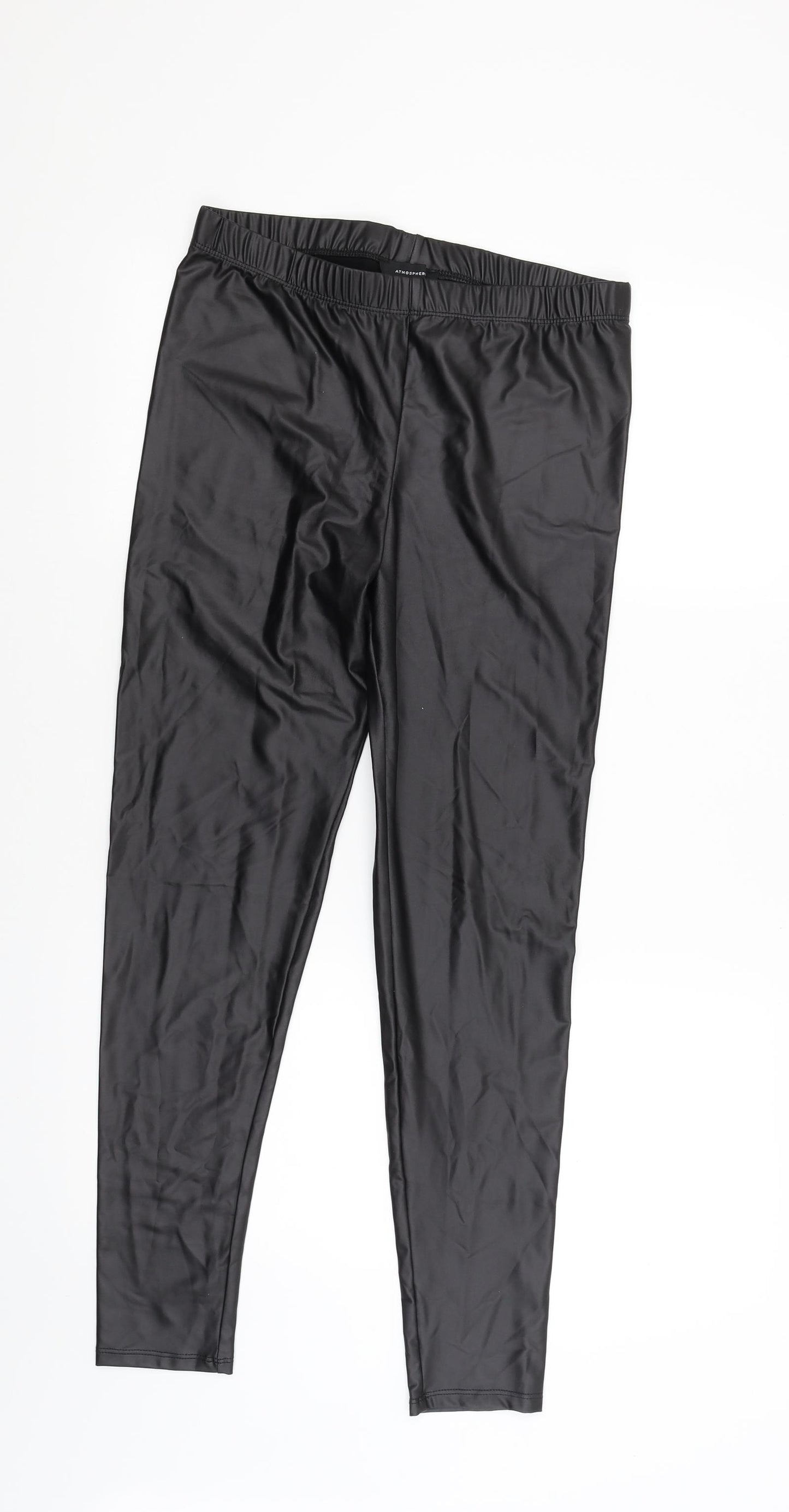 Atmosphere Womens Black   Rain Trousers Trousers Size 12 L26 in