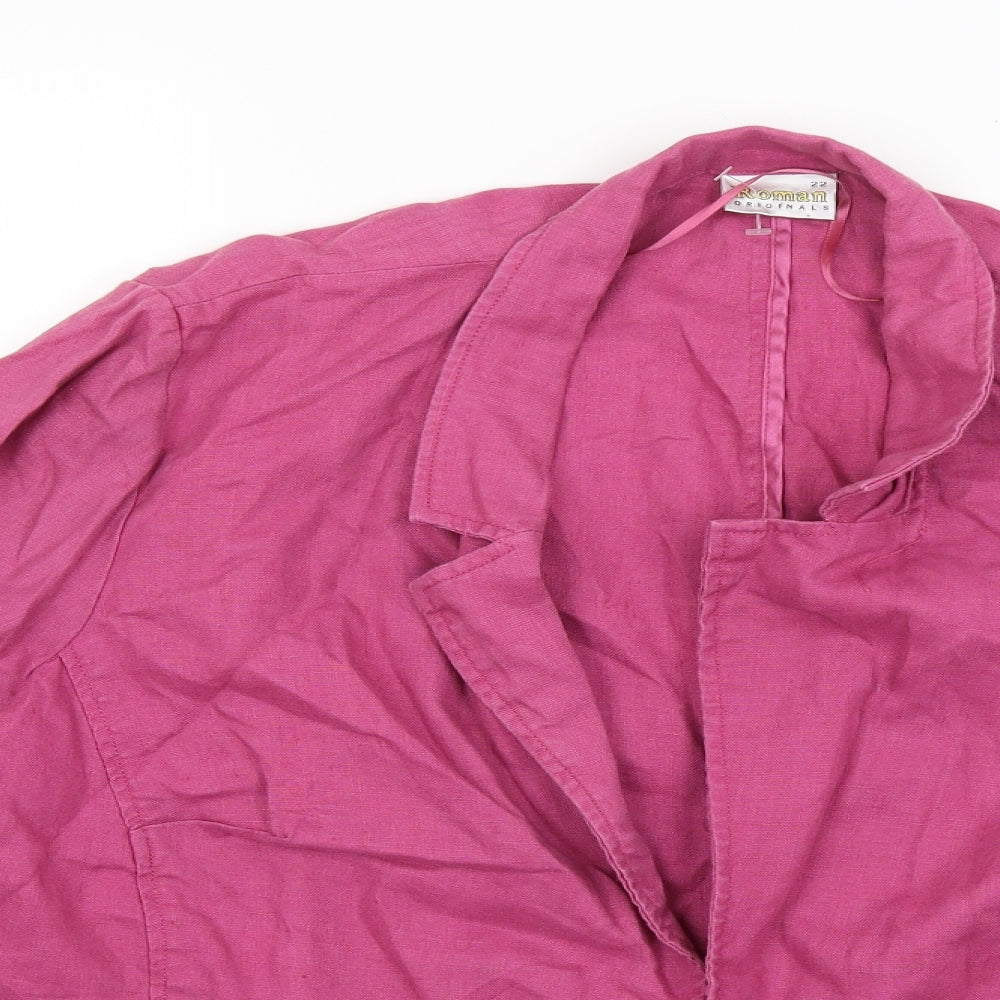 Roman Womens Purple   Jacket Coatigan Size 22