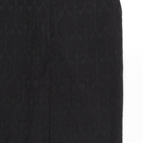 Soon Womens Black Floral  Trousers  Size 10 L25 in