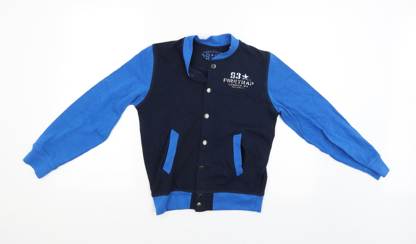 Firetrap Boys Blue   Cardigan Jumper Size 12-13 Years