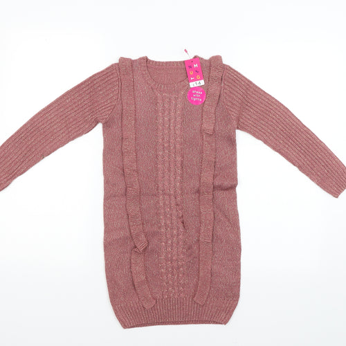 Nutmeg Girls Pink   Pencil Dress  Size 7-8 Years
