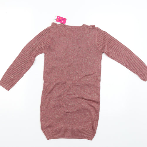 Nutmeg Girls Pink   Pencil Dress  Size 7-8 Years