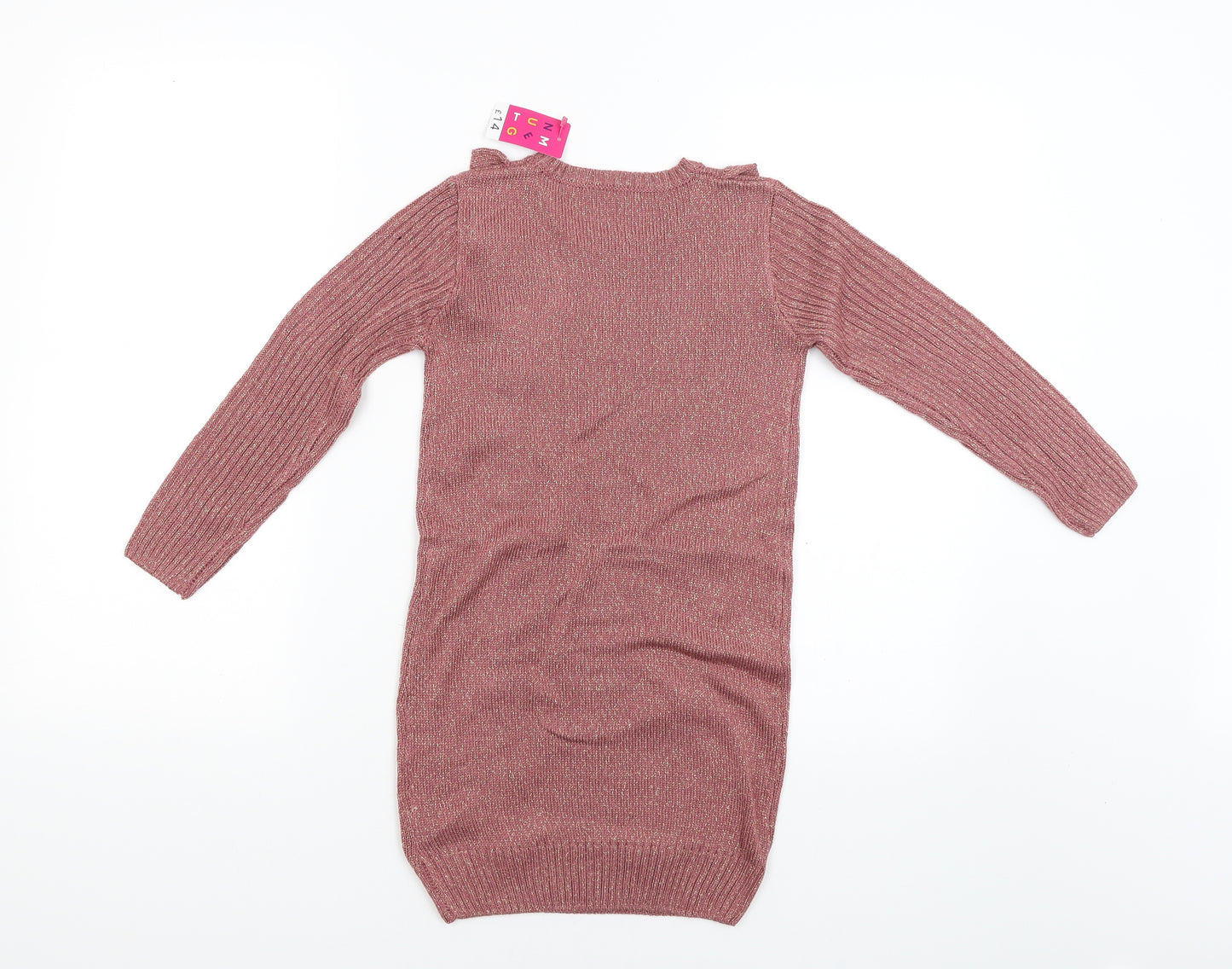 Nutmeg Girls Pink   Pencil Dress  Size 7-8 Years