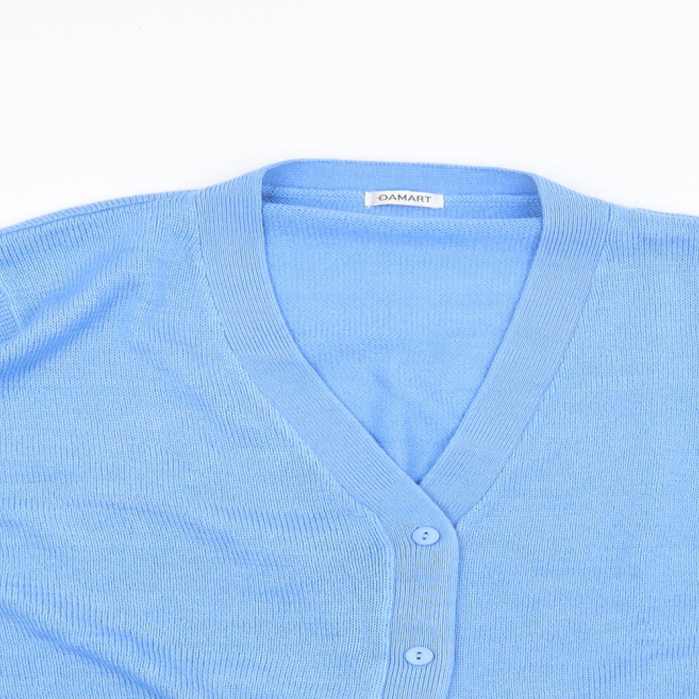 Damart Womens Blue   Cardigan Jumper Size 22