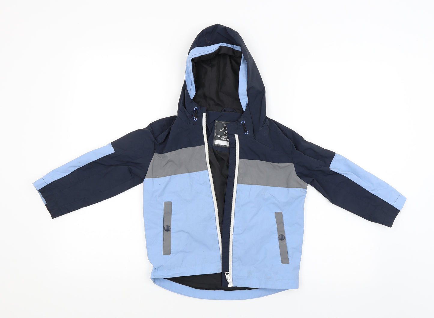 George Boys Blue   Jacket Coat Size 4-5 Years
