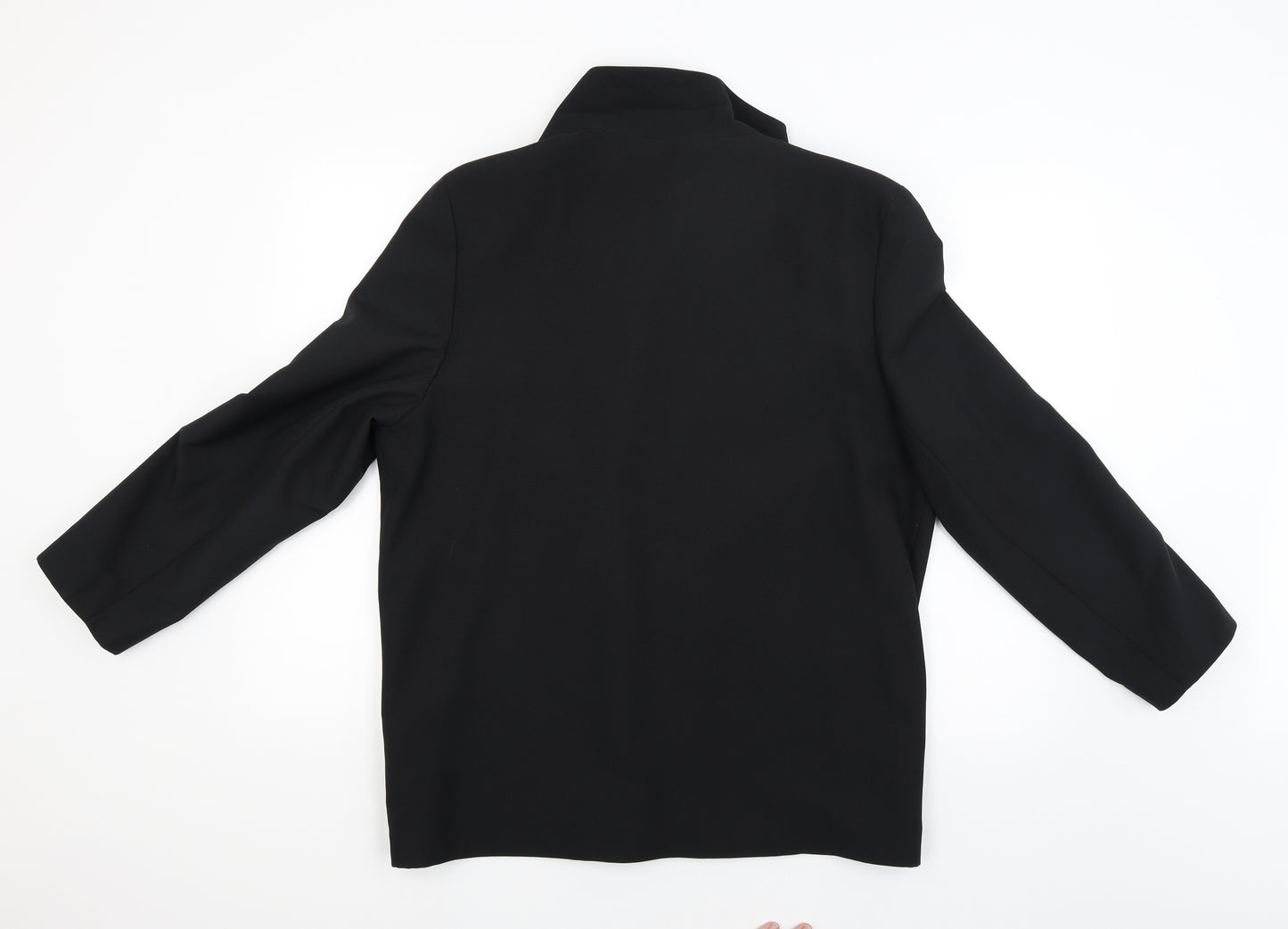 Preworn Womens Black   Jacket Blazer Size 16