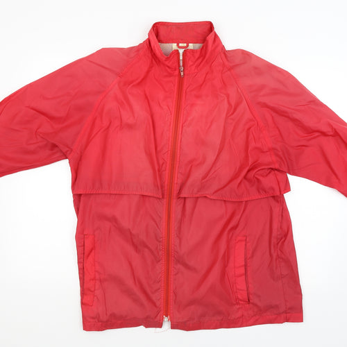 Coast to Coast Womens Red   Windbreaker Poncho Size M
