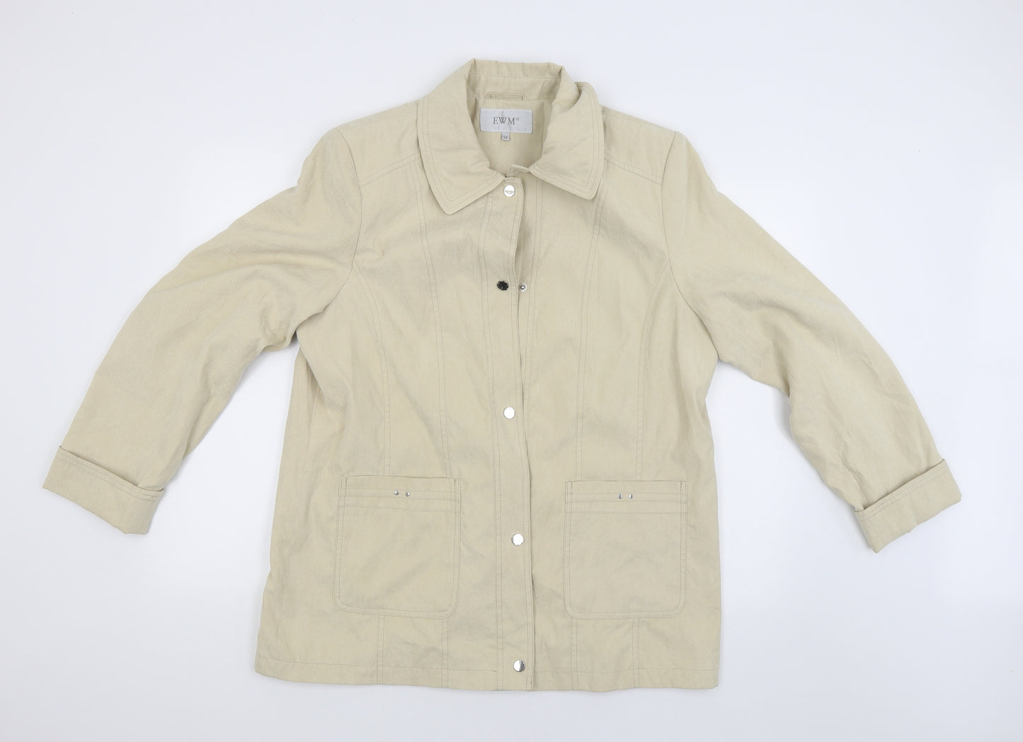 EWM Womens Beige   Jacket  Size 16