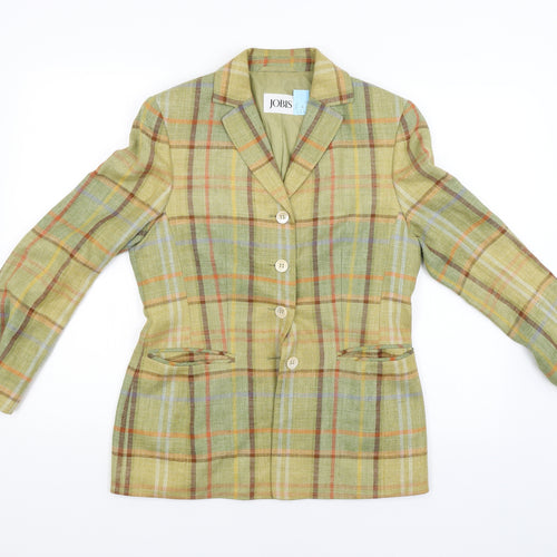 Jobis Womens Gold Check  Jacket  Size M