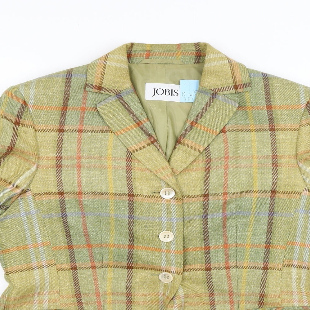 Jobis Womens Gold Check  Jacket  Size M