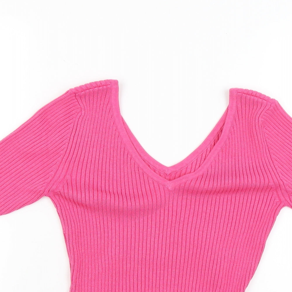 Preworn Womens Pink   Pullover Jumper Size 10