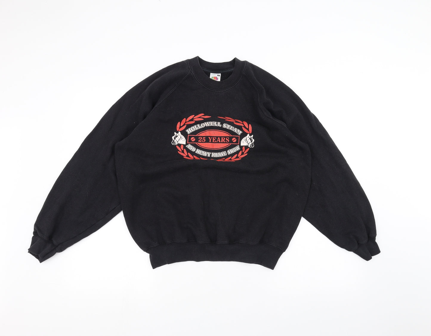 Fruit of the Loom Mens Black   Pullover Jumper Size M
