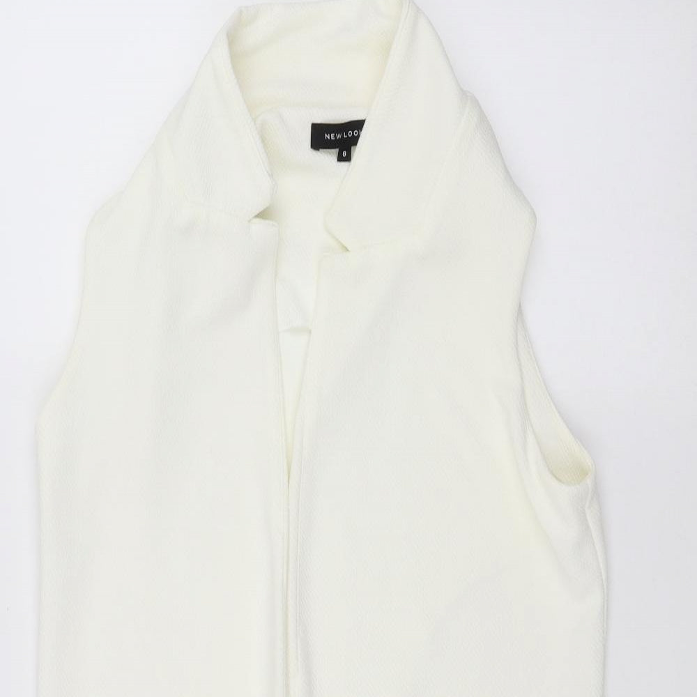 New Look Womens White   Jacket  Size 8