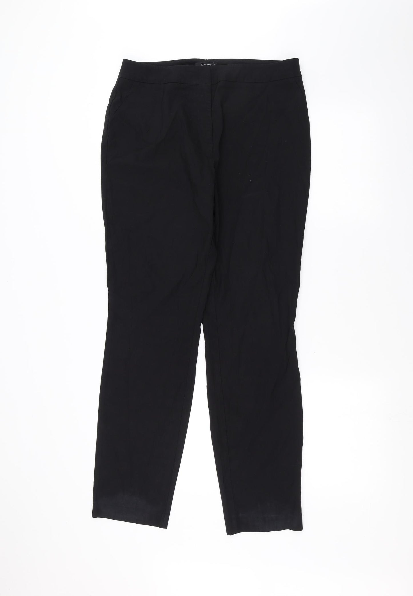 Papaya Womens Black   Trousers  Size 14 L28 in