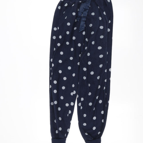 F&F Womens Blue Polka Dot  Sweatpants Trousers Size XS L26 in
