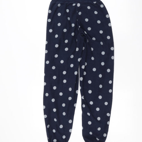F&F Womens Blue Polka Dot  Sweatpants Trousers Size XS L26 in