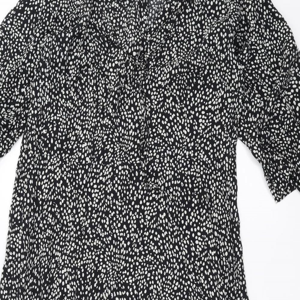 F&F Womens Black Polka Dot  A-Line  Size 12