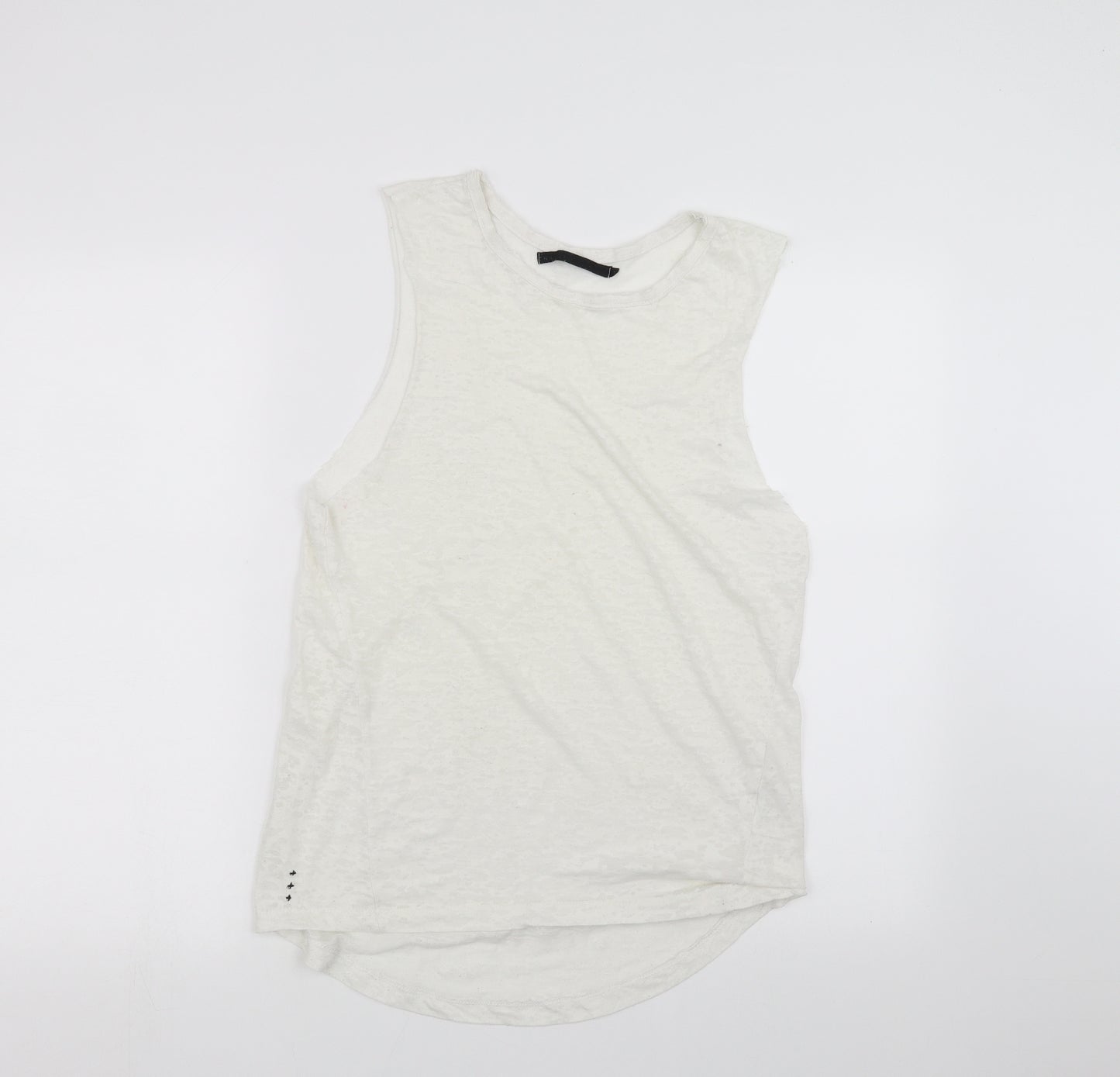 Crafted Womens White   Basic Tank Size 14