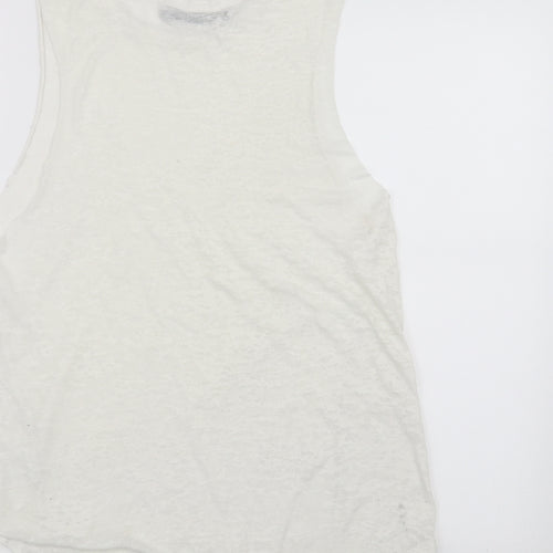 Crafted Womens White   Basic Tank Size 14