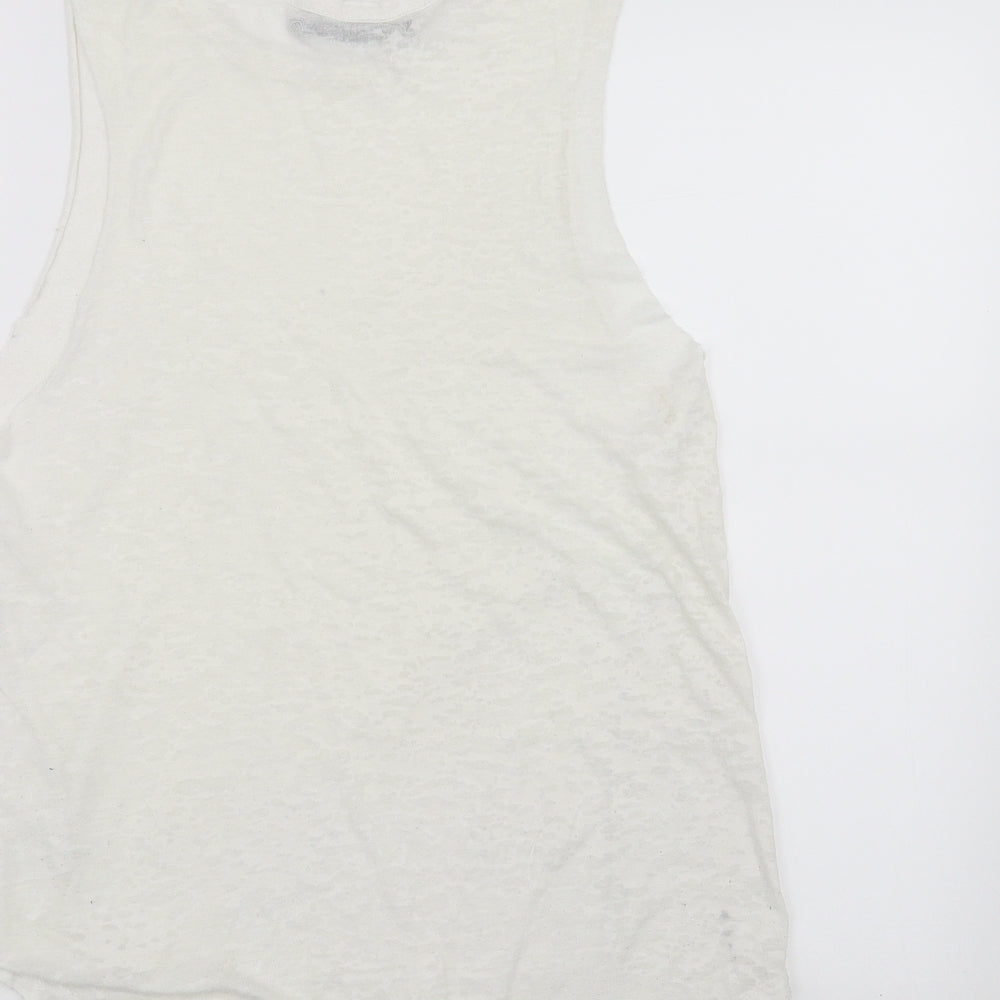 Crafted Womens White   Basic Tank Size 14