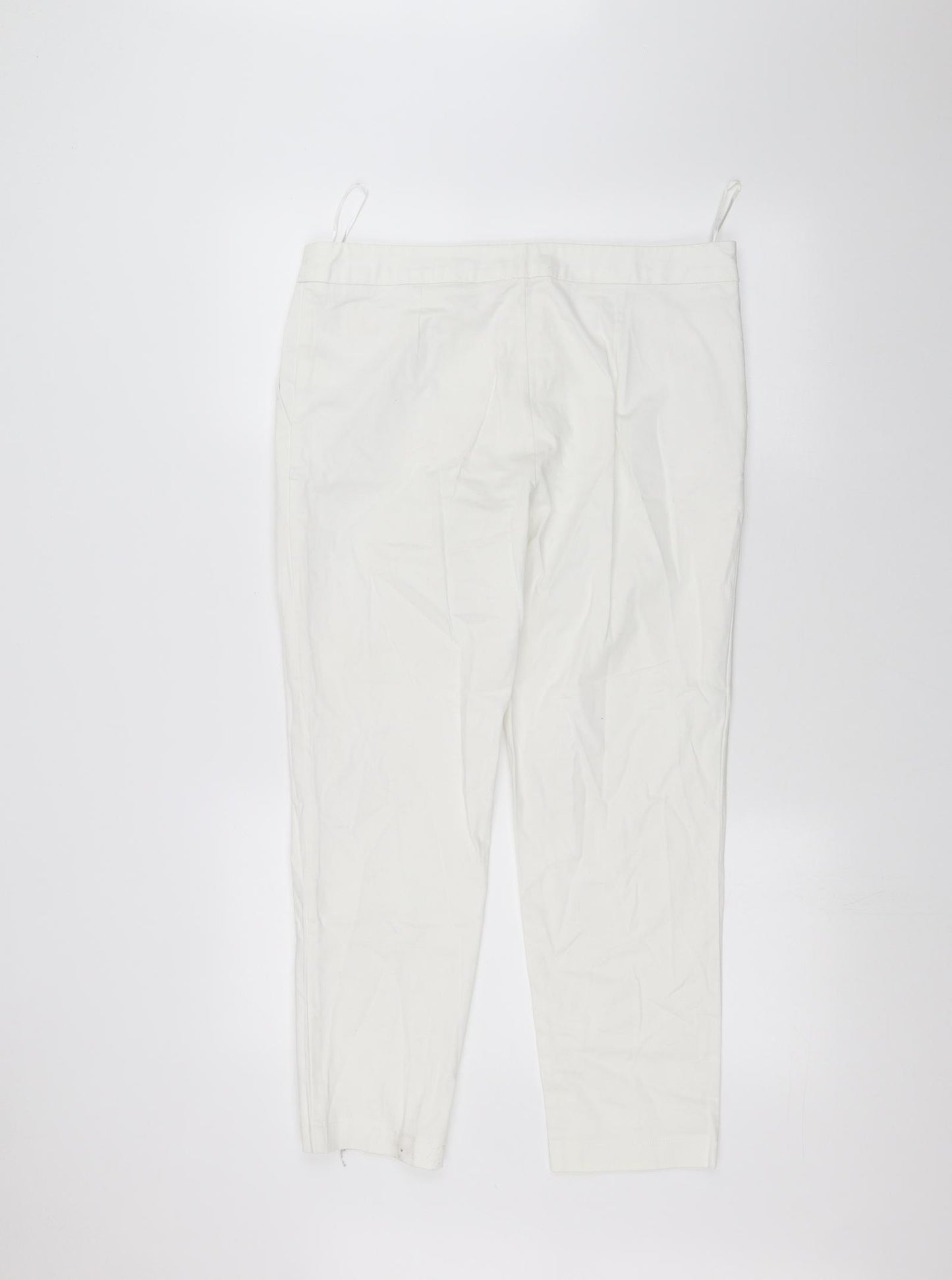 George Womens White   Trousers  Size 12 L24 in