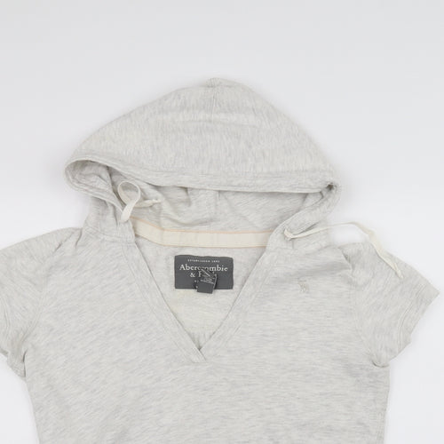 Abercrombie & Fitch Womens White   Pullover Hoodie Size L
