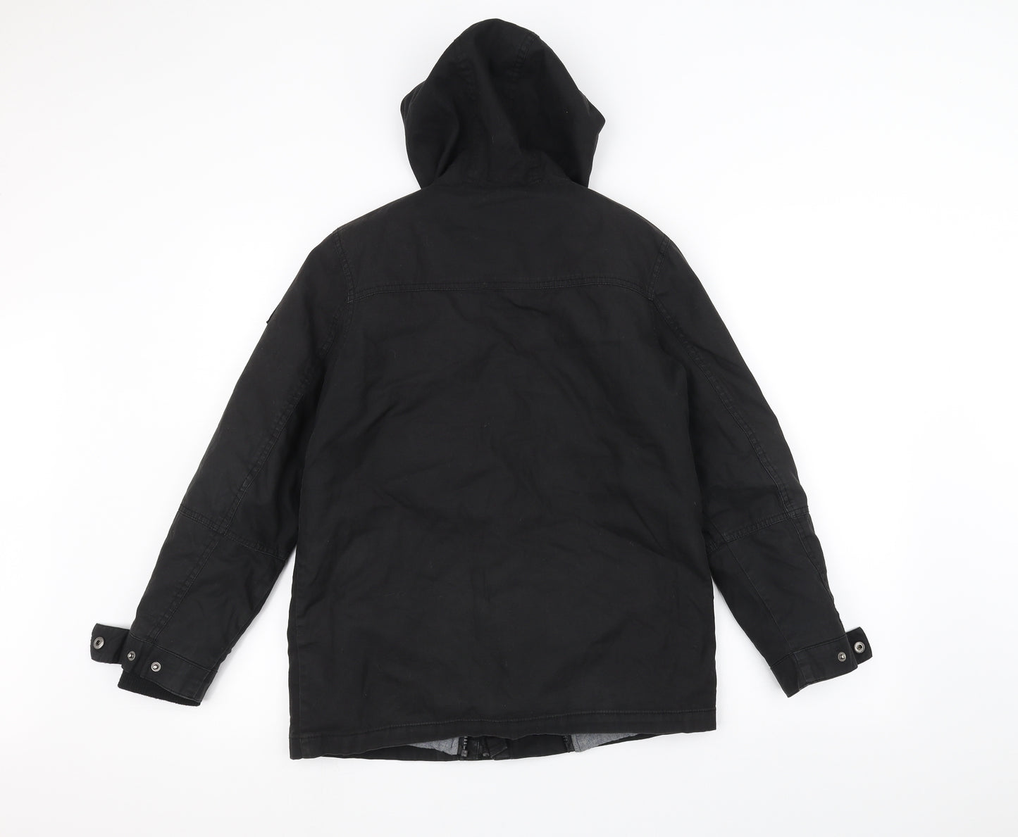 Firetrap Boys Black   Parka Coat Size 11-12 Years