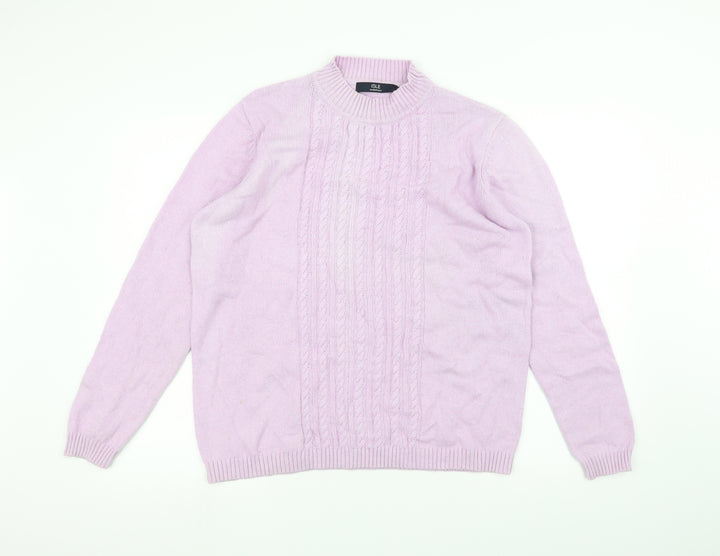 ISLE Womens Purple   Pullover Jumper Size M