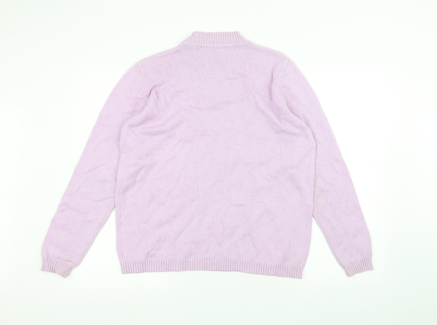 ISLE Womens Purple   Pullover Jumper Size M
