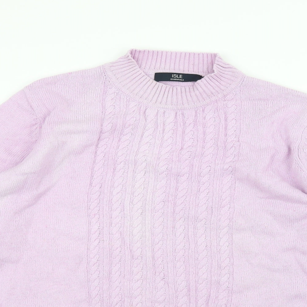 ISLE Womens Purple   Pullover Jumper Size M