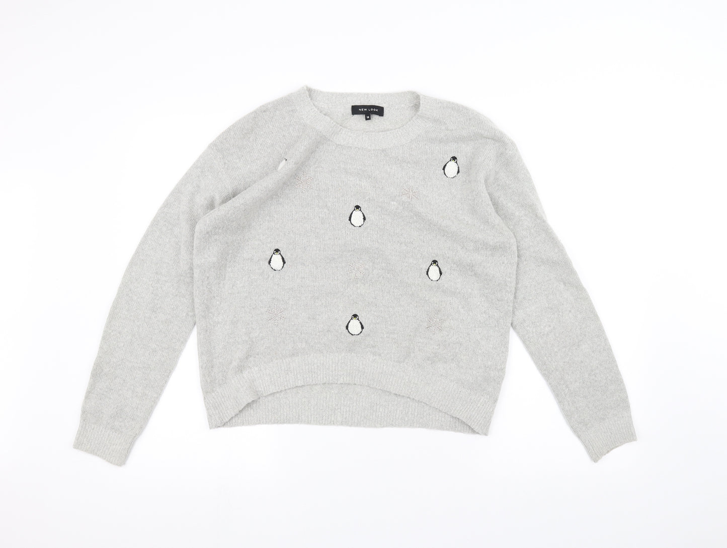 New Look Womens Grey   Pullover Jumper Size 14