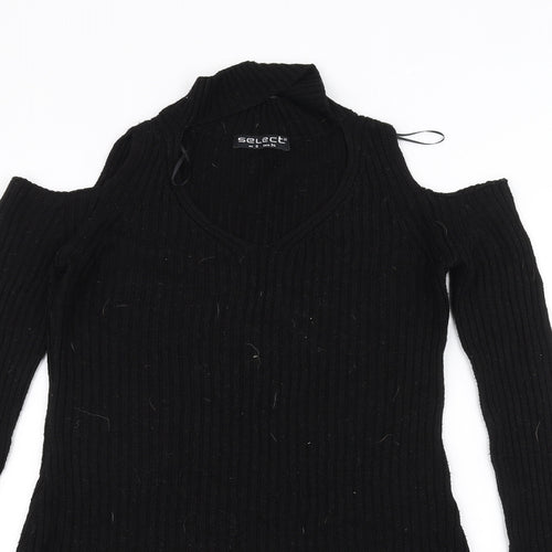 Select Womens Black   Basic T-Shirt Size 6