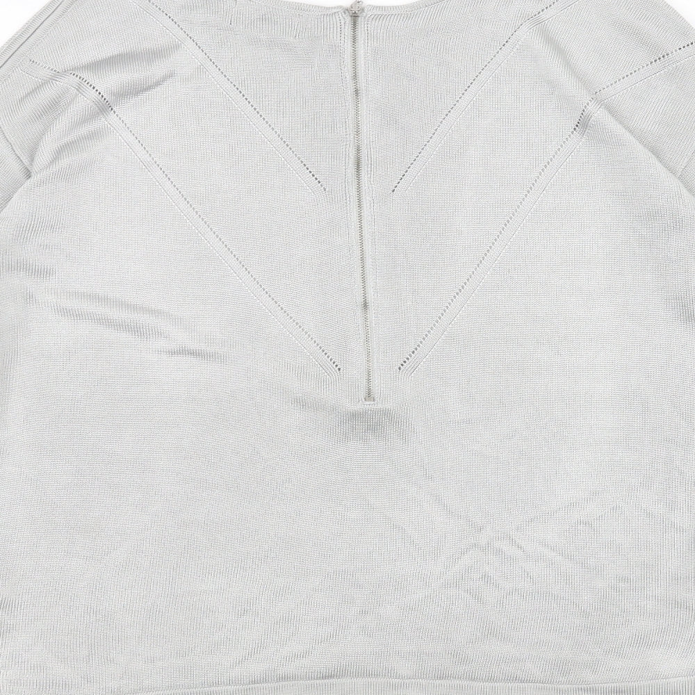 Per Una Womens Grey   Pullover Jumper Size 12