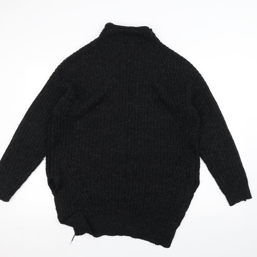 Papaya Womens Black   Pullover Jumper Size M