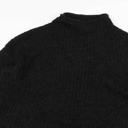 Papaya Womens Black   Pullover Jumper Size M