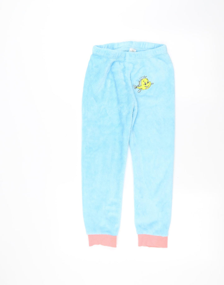 Disney Girls Blue   Sweatpants Trousers Size 7-8 Years