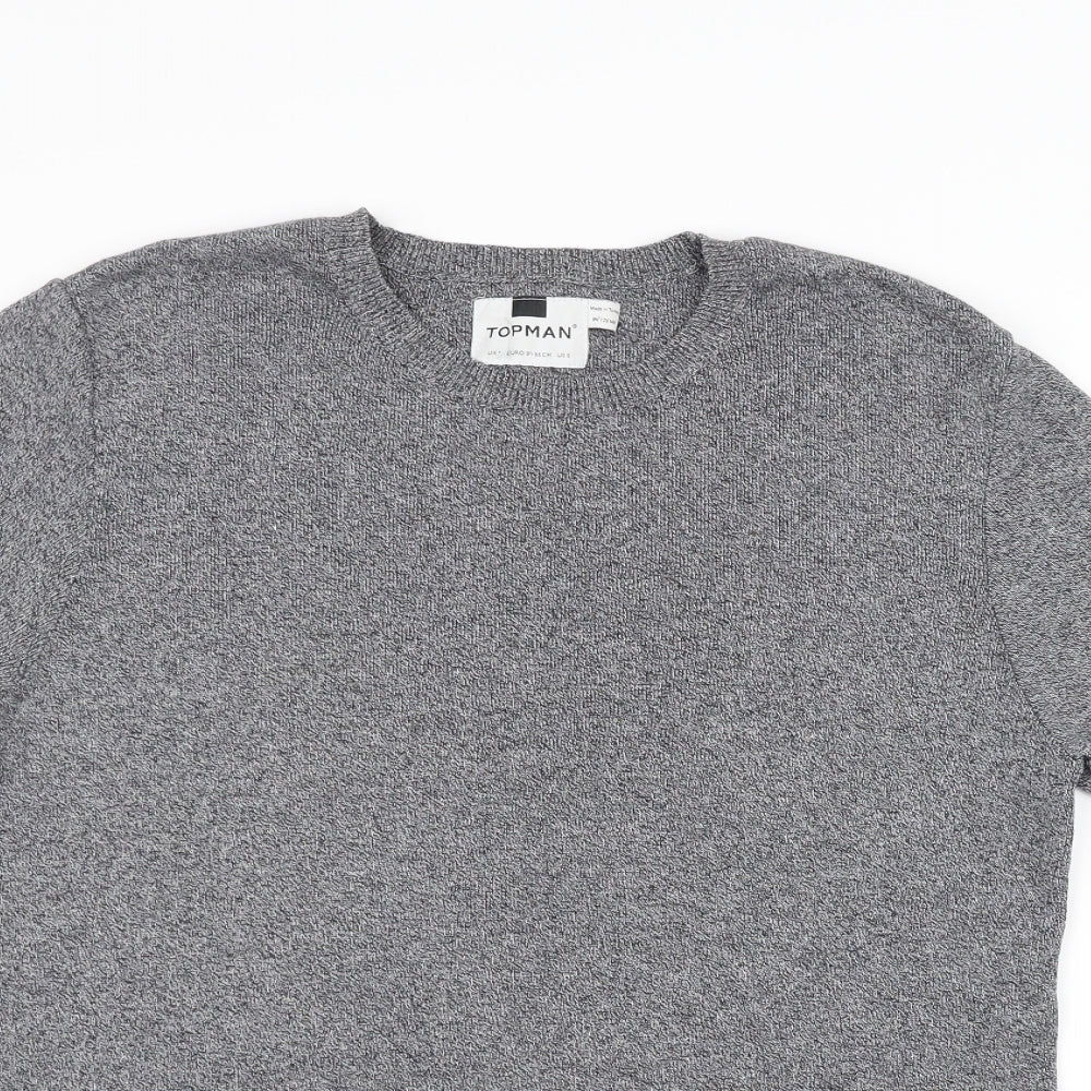 Topman Mens Grey   Pullover Jumper Size S